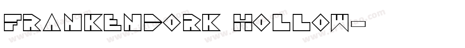 FrankenDork Hollow字体转换